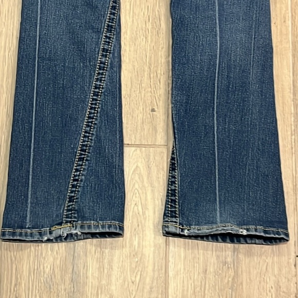 Vintage True Religion Jeans Y2K Size 28 Joey Eopert Creased Boot Wide World Tour - Picture 11 of 12